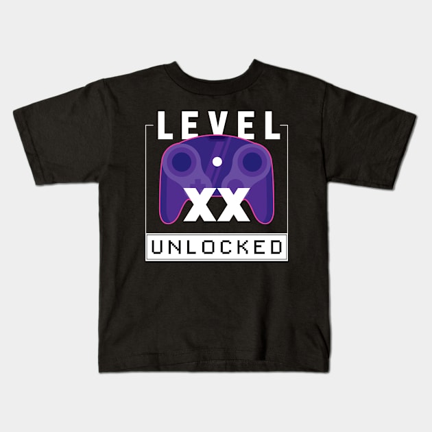 Level XX Unlocked Kids T-Shirt by BK55